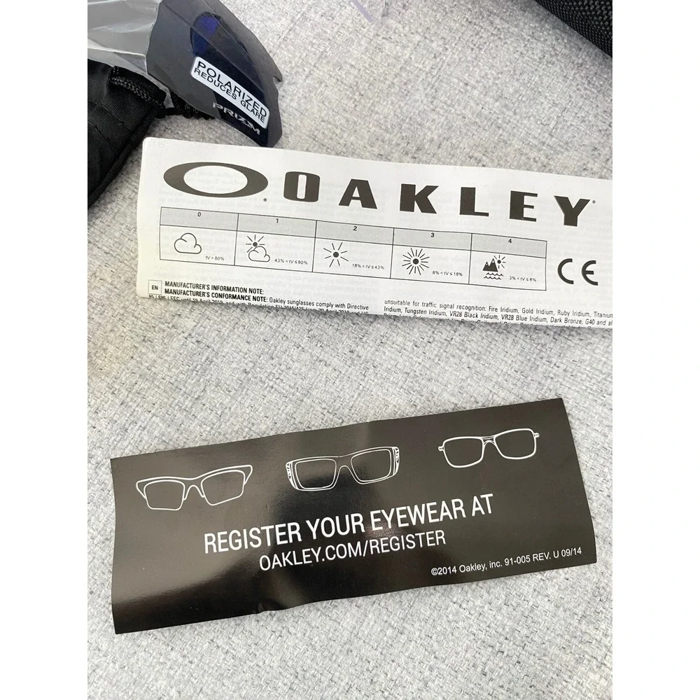 Oakley Radar EV Path Sunglasses Mens OS Blue Black New Prizm Polarized Bundle